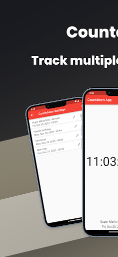 Android application Countdowns screenshort