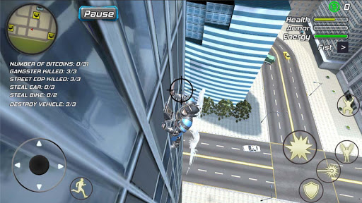 Crime Angel Superhero - Vegas Air Strike apklade screenshots 2