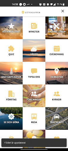 Android application GöteneAppen screenshort