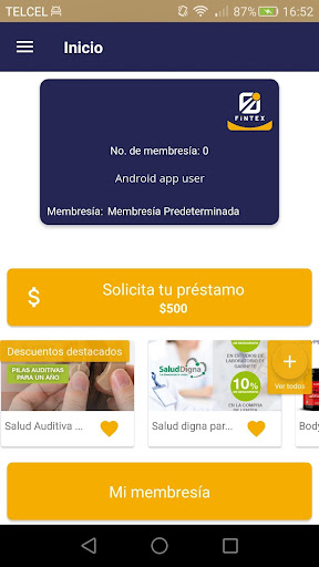 FINTEX CLUB Screen 2