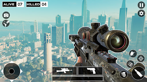 Android application City Police Sniper Gun Shooter screenshort