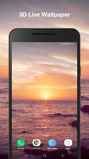 Android application Beach Sunrise Live Wallpaper screenshort