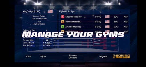 Boxing Manager Screen 3