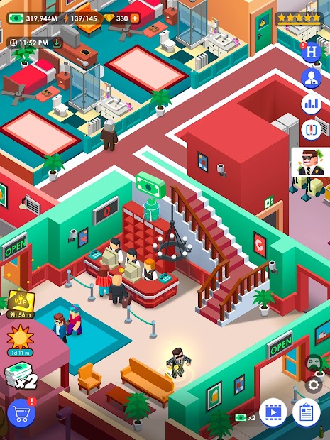 Screenshot 13 Idle Hotel Empire Tycoon - Juego Simulador Gestión android