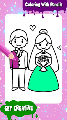 Wedding Glitter Coloring Pagesのおすすめ画像4