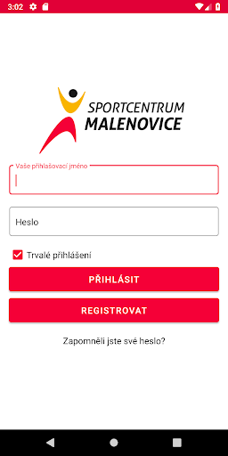 Android application Sportcentrum Malenovice screenshort
