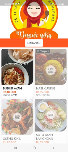 Android application Resto Sijunjung screenshort