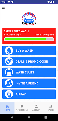 Patricks Auto Wash Screen 2