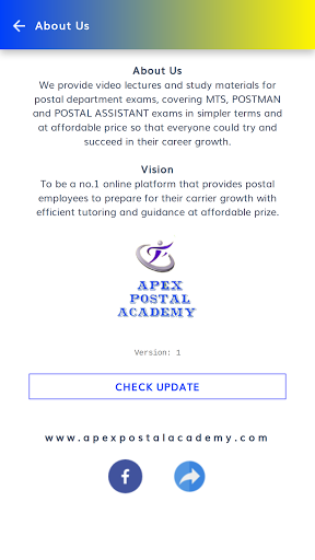 APEX POSTAL ACADEMY