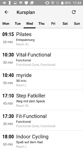 Relax Sports & Wellness Screen 2