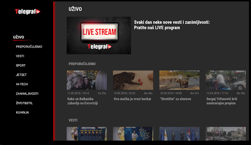 Android application Telegraf screenshort