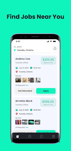 Android application MyInstallr-Contractor screenshort