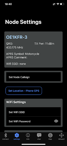 Android application MeshCom screenshort