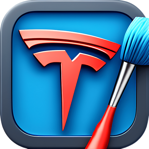 Screen Cleaning Mode Tesla Logo