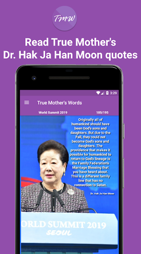 Android application True Mother's Words screenshort