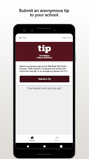 Android application Pittsfield Schools Tip screenshort
