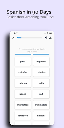 Android application PlayLang: Spanish With Videos screenshort