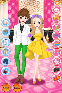 Prom party dress up games
