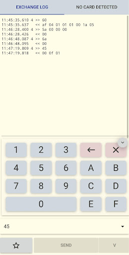 NFC terminal Screen 2