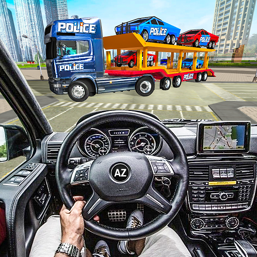 US Police CyberTruck Car Logo