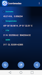 Captura de Pantalla 1 Coordenadas - GMS, UTM y MGRS android