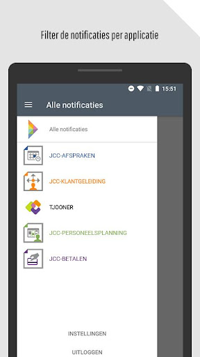Android application JCC-Assistent screenshort