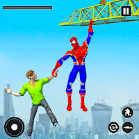 Flying Superhero Games: Flying Robot Hero Mission