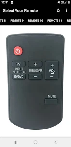 Panasonic Soundbar Remote