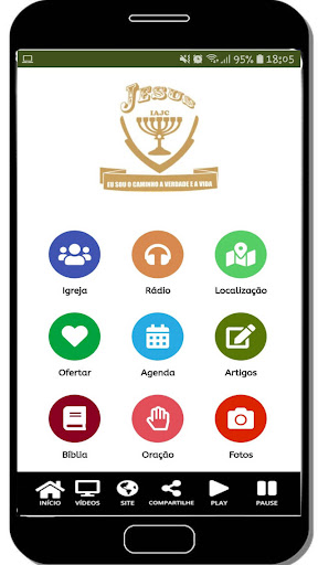 Android application Jesus e o Caminho screenshort