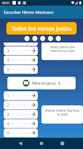 Captura 7 Himno México Memorizar Escucha android