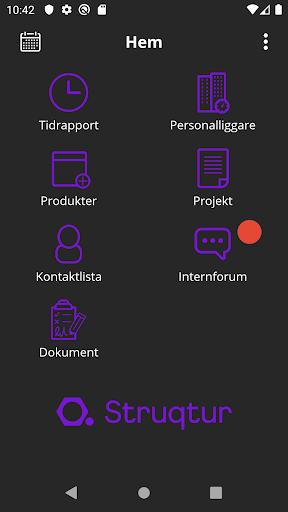 Android application Struqtur screenshort