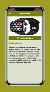 T55 smart watch Guide