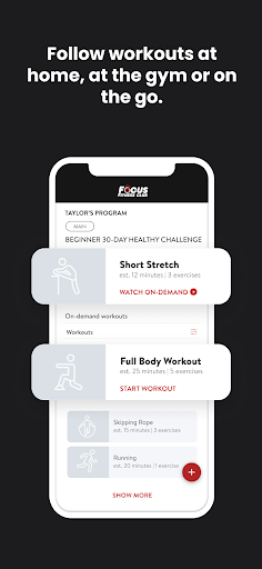 Screenshot of Focus Fitness Club