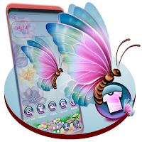Pink Butterfly Launcher Theme