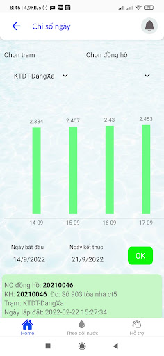 EMIC Water Meter Screen 3