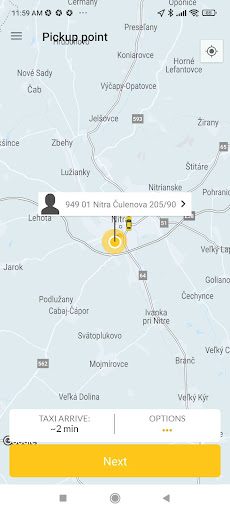 Hey Moje Taxi Screen 2