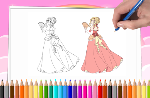 Princess Game Painting Book