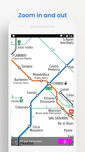 ROME METRO BUS TRAVEL MAP Screen 3