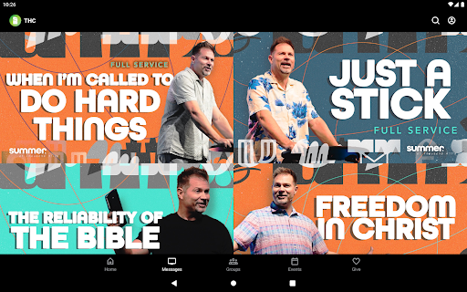 Screenshot of Thousand Hills Church