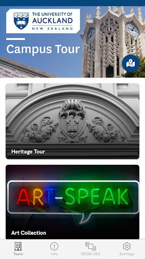 Android application UoA Campus Tour screenshort
