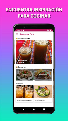 Android application Recetas de Comidas Peruanas screenshort
