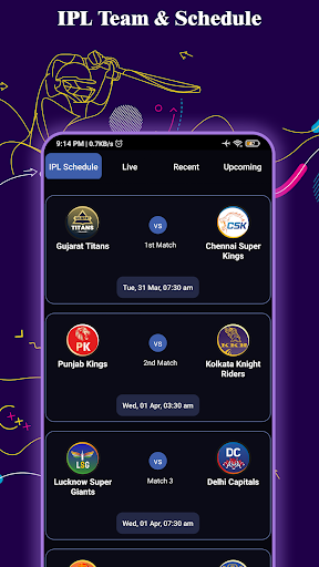 Cricket live Score Screen 2