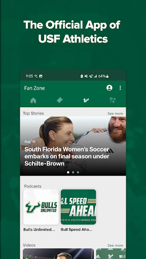 Android application South Florida Bulls screenshort