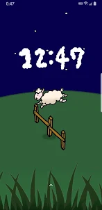 羊 ジャンプ 時計 ライブ壁紙
