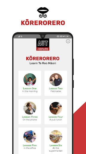 Android application Kōrerorero screenshort
