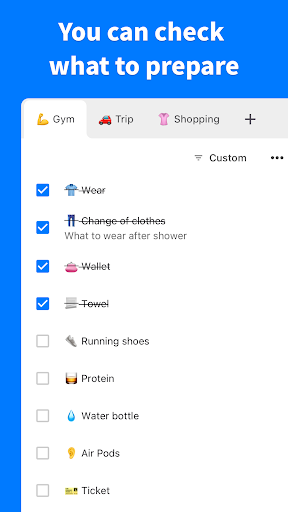 Screenshot of PrepList - Prepare & Remember