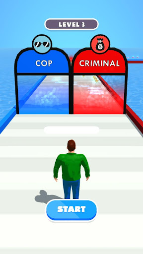 Android application Cop or Criminal screenshort
