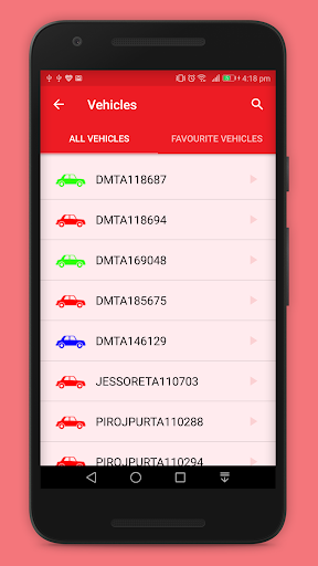 Robi Vehicle Tracking Screen 3
