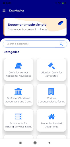 Android application DocMaster screenshort