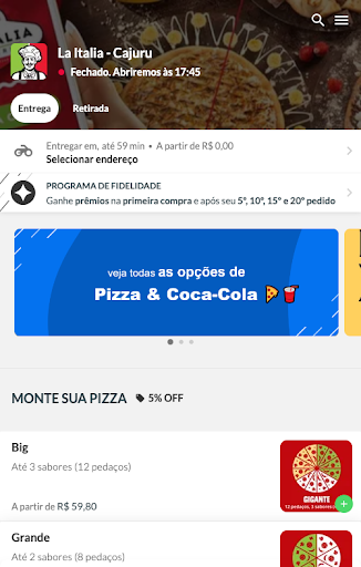 La Italia Pizzaria Screen 2